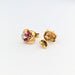 Boucles d'oreilles Boucles d'oreilles en or jaune rubis et diamant 58 Facettes 30820