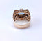 Bague 58 Bague tank en or 18k et aigue-marine 58 Facettes BagTankBleu.2071