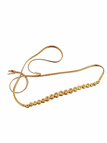 Collier Collier ras du cou en or jaune et diamants 58 Facettes