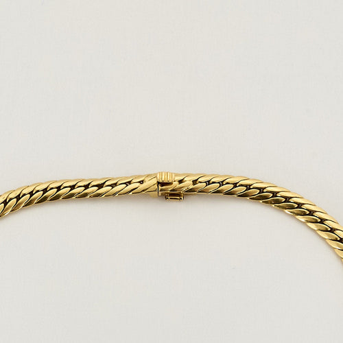 Collier RENE BOIVIN - Collier or jaune et émeraude 58 Facettes