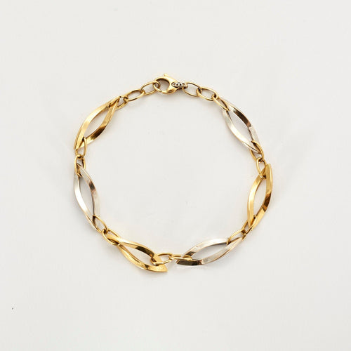 Bracelet Gourmette Vague 58 Facettes LP241