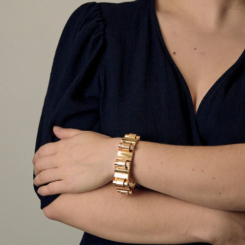 Bracelet Bracelet en Or rose & jaune 18k 58 Facettes VIC0608