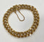 bracelet vintage massif maille gourmette or jaune