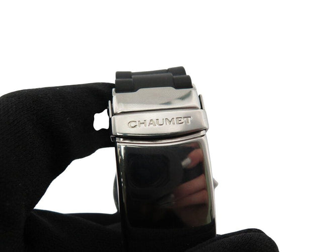 Montre montre CHAUMET class one chronographe 624 38mm acier diamants quartz 58 Facettes 268453