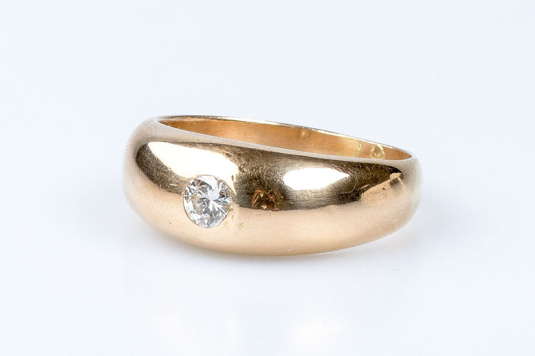 Bague 64 Bague diamant en or jaune 18 carats 58 Facettes 2-4377-1470-9