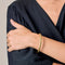 Bracelet Bracelet jonc en or jaune à motif végétal 58 Facettes SOR1095