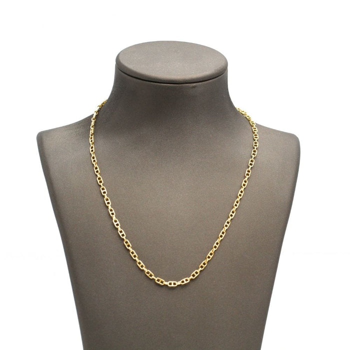 Collier chaîne marine en or jaune massif 58 Facettes E363227B