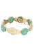 Bracelet BRACELET ASIATIQUE JADE OR JAUNE 58 Facettes 086321