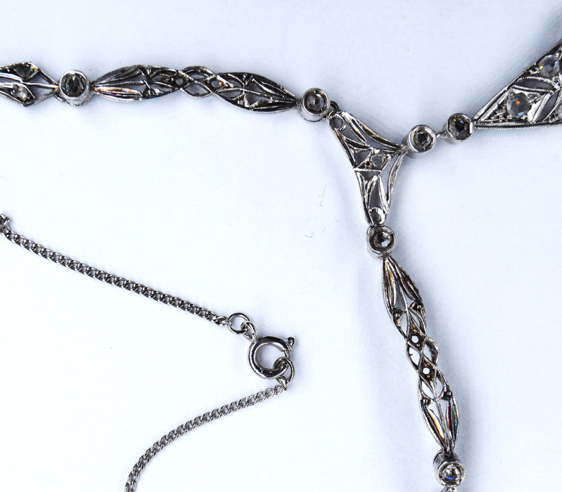 Collier ancien diamant en or