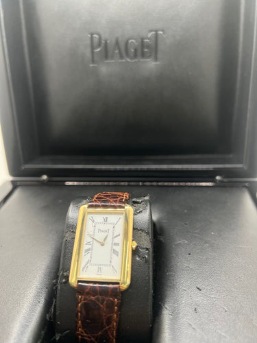 Montre Piaget Tank Allongée Or Jaune 18K 9228 58 Facettes