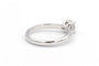 Bague 52 Solitaire contemporain en or blanc serti d'un diamant 58 Facettes A033
