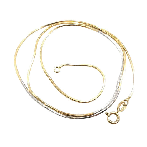 Collier Collier or jaune et or blanc 58 Facettes