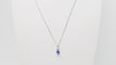 Collier Collier en or blanc, tanzanite et diamants 58 Facettes 32628