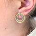 Boucles d'oreilles Boucles d'oreilles 2 ors 58 Facettes 30588