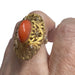 Bague 54 Bague en or avec corail et perle 58 Facettes DMAR9