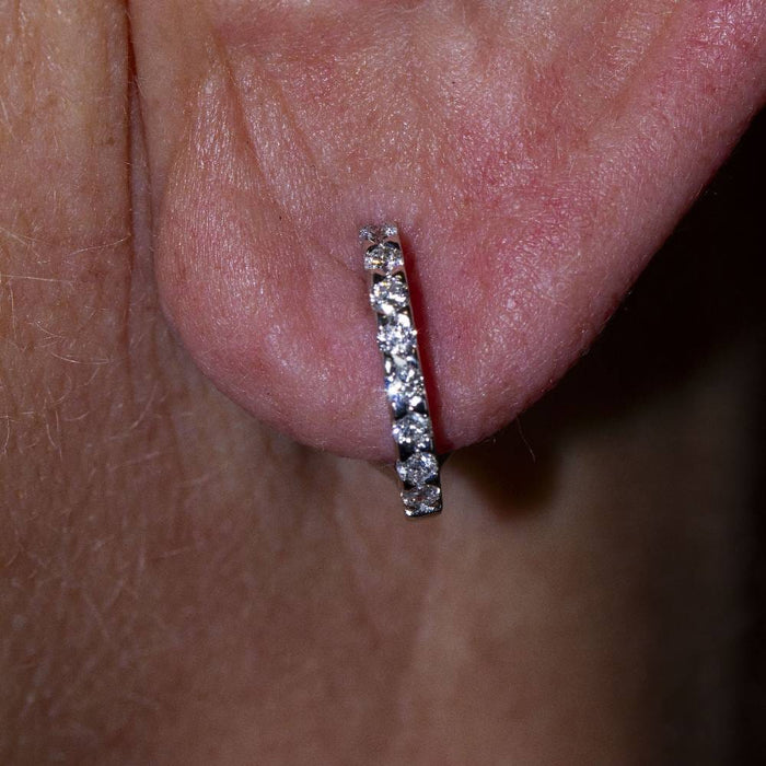 Boucles d'oreilles Boucles d'oreilles DUBBLE Or blanc et diamants 58 Facettes D360905FV