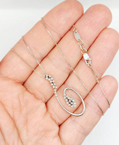 Collier Miluna - Collier vintage chaîne vénitienne en or blanc 18k et diamants 58 Facettes A03361