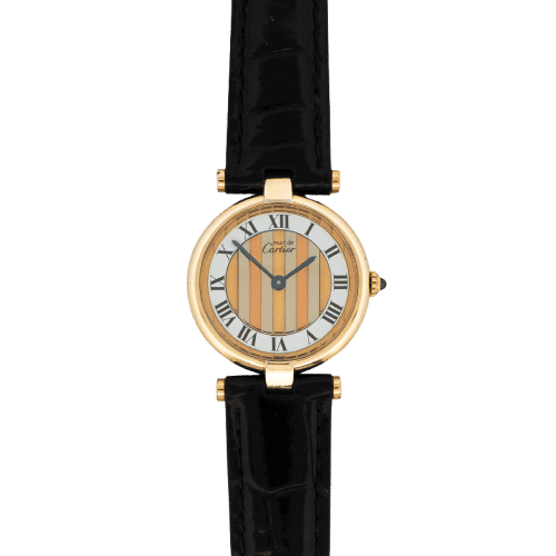 Montre Cartier - Montre Must Vendôme Trinity dial en vermeil 58 Facettes