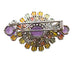 Broche Broche avec améthystes et saphirs fantaisie 58 Facettes