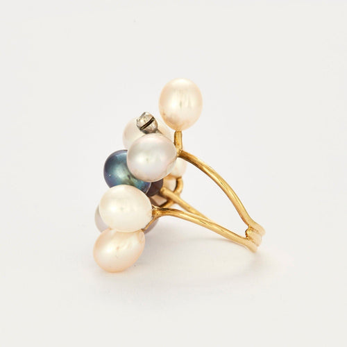 Bague Perles et Diamants 58 Facettes 2593