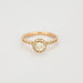 Bague 53 Gemmyo - Solitaire entouré or rose diamants 0,50 carat. 58 Facettes