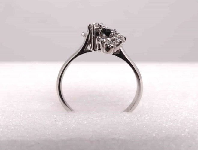 Bague 54 Bague en or Diamants et Saphirs 58 Facettes 13069