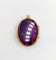 Pendentif Pendentif photo, reliquaire antique or jaune, verre violet et perle 58 Facettes A06193