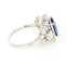 Bague 55 Bague en or blanc, saphir et diamants 58 Facettes