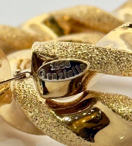 Créoles torsadée en or jaune 18 carats