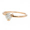 Bague 51 Ginette NY Bague Solitaire Be Mine Maria Large Engagement Ring Or rose Diamant 58 Facettes 2678594CN