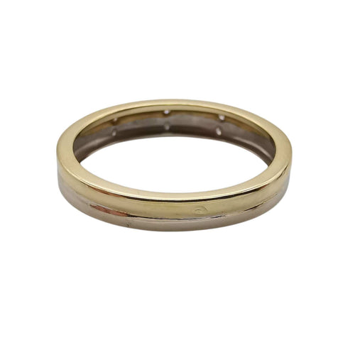 Bague 54 Bague deux ors et diamants 58 Facettes