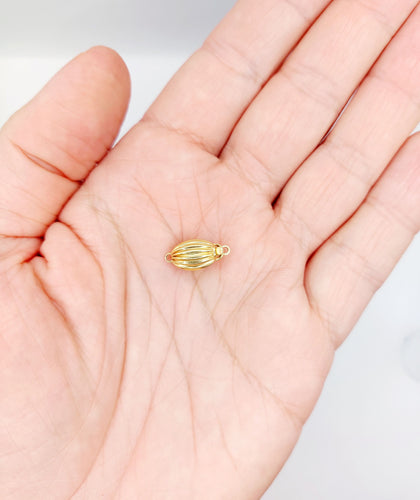 Collier Fermoir de collier antique or jaune en forme d'olive (circa 1920) 58 Facettes A05067