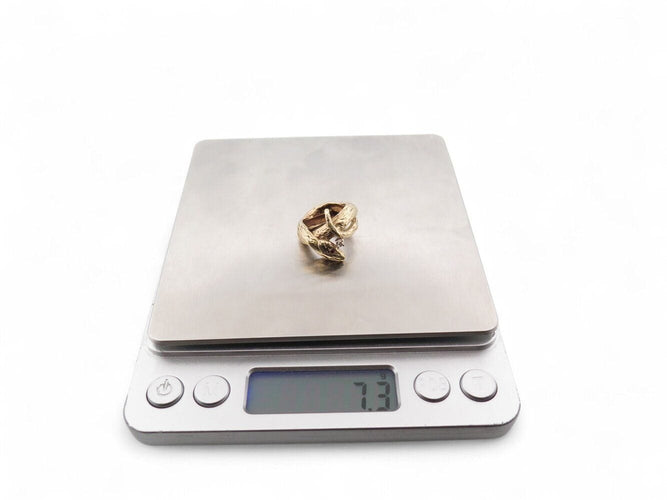 Bague 45 bague ATELIER VM angelo serpent t45 en or jaune 9k rubis diamant 58 Facettes 269544