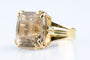 Bague 56 Bague en or jaune sertie d’un quartz fumé 58 Facettes BG41700146-107