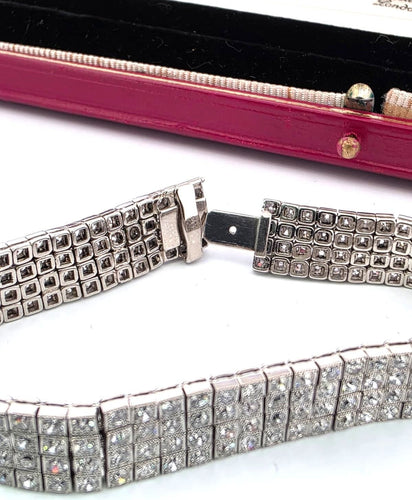 Bracelet Bracelet en platine avec diamants 7.50 ct 58 Facettes
