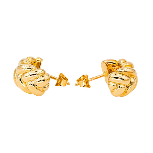 Boucles d'oreilles Boucles d'oreilles Demi créoles Or jaune 58 Facettes 4286097CN