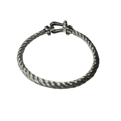 Bracelet FRED - Bracelet force 10 GM en or blanc et acier 58 Facettes 250186