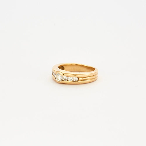 Bague Solitaireor jaune diamant 58 Facettes LP593/10