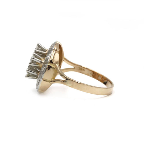 Bague 57.5 Bague - Or bi-colore & Diamants 58 Facettes 250191R