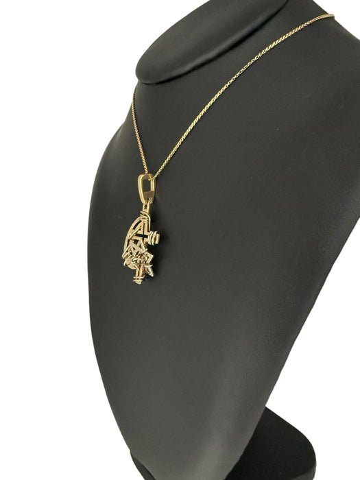 Pendentif 2 ors Max Cartier Les Trois Religions