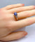 Bague 56 Bague saphir et diamants vers 1900 58 Facettes AB306