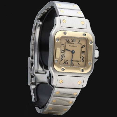 Montre Cartier Montre Santos De Cartier Galbee 58 Facettes MT42390