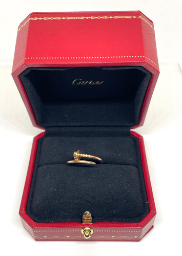 Bague 56 Cartier - Bague « juste un clou » or rose PM 58 Facettes