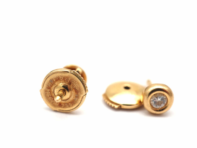 Boucles d'oreilles Boucles d'oreilles en or jaune 750 et diamants 58 Facettes