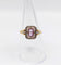 Bague 55 Bague pompadour or jaune, platine, améthyste et diamants taille rose (circa 1910) 58 Facettes A05298