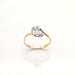 Ring 57 Ring Yellow Gold Platinum and Diamonds 58 Facettes