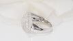 Bague 52.5 Bague feuille en or blanc et diamants 58 Facettes 18487