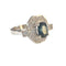Bague 53 BAGUE EN PLATINE DE STYLE ART DÉCO AVEC DIAMANTS DE 0,38 ct ET SAPHIR DE 1,05 ct 58 Facettes Q337B