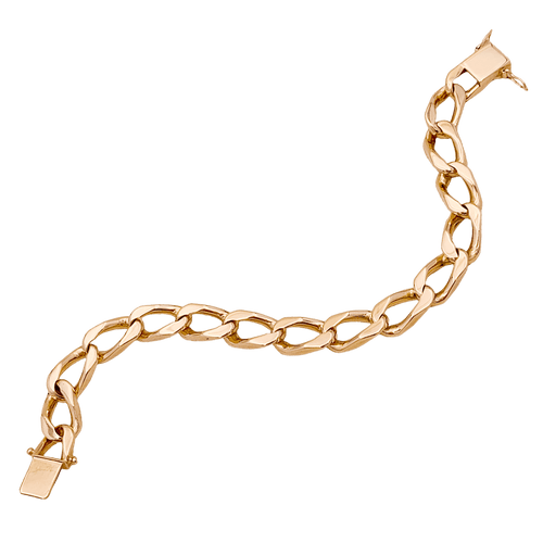 Bracelet Bracelet gourmette or rose. 58 Facettes 34800