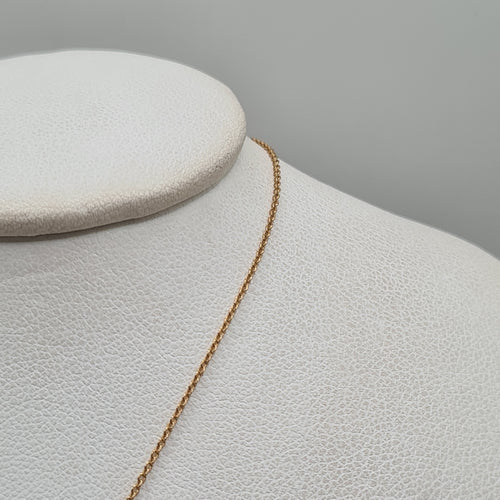 Collier Collier or rose, cercle en diamants 58 Facettes